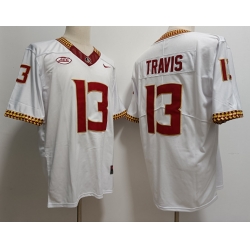 Florida State Seminoles Jordan Travis #13 White Stitched Football Jersey