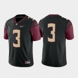 Men Florida State Seminoles 3 Black Game Alternate Jersey