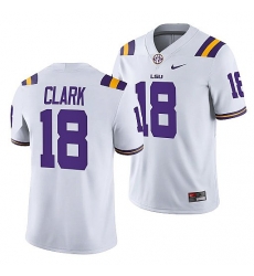 Lsu Tigers Damone Clark White College Football Men Jersey