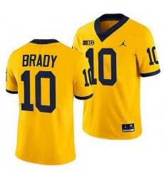 Michigan Wolverines Tom Brady Maize Nfl Alumni Mvp Men Jersey