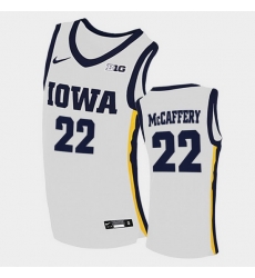 Men Iowa Hawkeyes Patrick Mccaffery Home White College Basketball Jersey