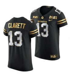 Ohio State Buckeyes Maurice Clarett Black 2021 College Football Playoff Championship Golden Authentic Jersey