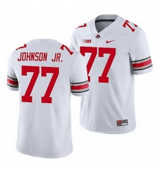 Ohio State Buckeyes Paris Johnson Jr. White Game Men'S Jersey