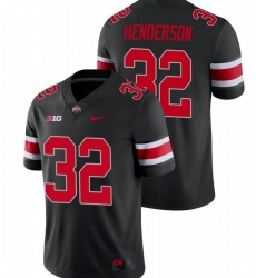 Youth Ohio State Buckeyes TreVeyon Henderson #32 C.J. Stroud Scarlet Game Black Jersey