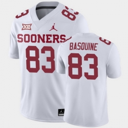 Oklahoma Sooners Nick Basquine White Away Men'S Jersey