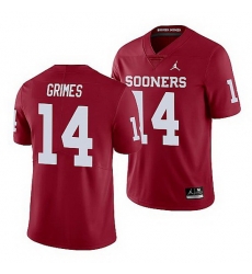 Oklahoma Sooners Reggie Grimes Crimson Limited Men'S Jersey