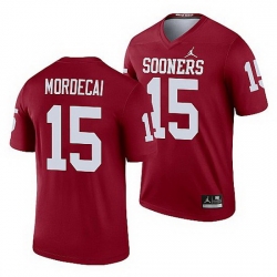 Oklahoma Sooners Tanner Mordecai Crimson Legend Men'S Jersey