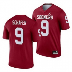 Oklahoma Sooners Tanner Schafer Crimson Legend Men'S Jersey