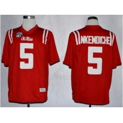 Ole Miss Rebels 5 Robert Nkemdiche Red NCAA Jerseys