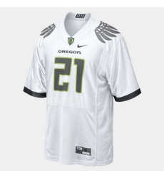 Men Oregon Ducks Lamichael James College Football White Jersey