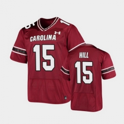 Men South Carolina Gamecocks Collin Hill Replica Garnet Football Jersey