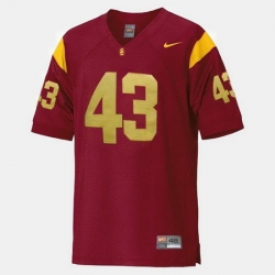 Men Usc Trojans Troy Polamalu College Football Red Jersey