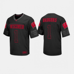 Men Wisconsin Badgers College Football Black Jersey