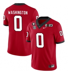 Men #0 Darnell Washington Georgia Bulldogs 2022-23 CTP National Championship Football Jerseys