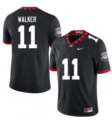 Men #11 Jalon Walker Georgia Bulldogs College Football Jerseys Sale-100th Anniversary