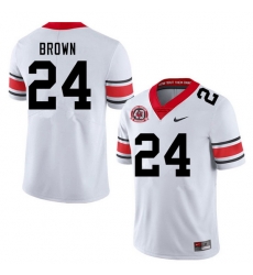 Men #24 Matthew Brown Georgia Bulldogs Nationals Champions 40th Anniversary College Football Jerseys