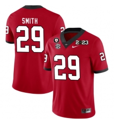 Men #29 Christopher Smith Georgia Bulldogs 2022-23 CTP National Championship Football Jerseys