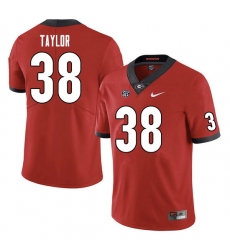 Men #38 Patrick Taylor Georgia Bulldogs College Football Jerseys Sale-Red