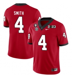 Men #4 Nolan Smith Georgia Bulldogs 2022-23 CTP National Championship Football Jerseys