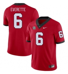 Men #6 Daylen Everette Georgia Bulldogs College Football Jerseys Stitched-Red