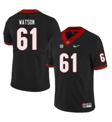 Men #61 Blake Watson Georgia Bulldogs College Football Jerseys Sale-Black