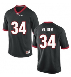 Men Georgia Bulldogs #34 Herschel Walker College Football Jerseys Black