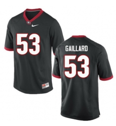 Men Georgia Bulldogs #53 Lamont Gaillard College Football Jerseys-Black