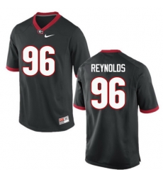 Men Georgia Bulldogs #96 Hudson Reynolds College Football Jerseys-Black