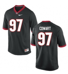 Men Georgia Bulldogs #97 Will Cowart College Football Jerseys-Black