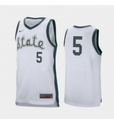 Michigan State Spartans Cassius Winston White Retro Performance Men'S Jersey