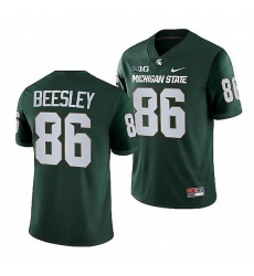 Michigan State Spartans Drew Beesley Green College Football Game Jersey