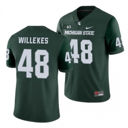 Michigan State Spartans Kenny Willekes Green College Football Michigan State Spartans Jersey