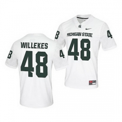 Michigan State Spartans Kenny Willekes White Untouchable Men'S Jersey