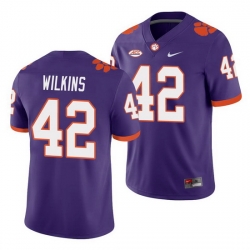 Clemson Tigers Christian Wilkins Purple College Football Men'S Jersey