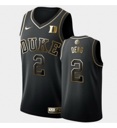 Duke Blue Devils Luol Deng Black 2019 Golden Edition Men'S Jersey