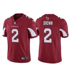 Men Arizona Cardinals 2 Marquise Brown Red Vapor Untouchable Limited Stitched Jersey