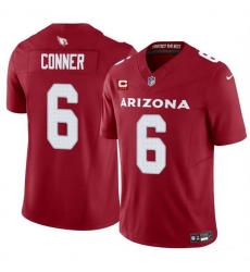 Men Arizona Cardinals 6 James Conner Red 2024 F U S E  With 3 Star C Patch Vapor Untouchable Limited Stitched Football Jersey