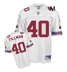 Reebok Arizona Cardinals 40 Pat Tillman White Authentic Throwback NFL Jersey