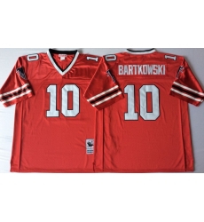 Men Atlanta Falcons 10 Steve Bartkowski Red M&N Throwback Jersey