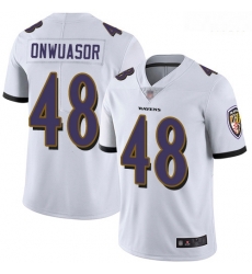 Ravens 48 Patrick Onwuasor White Men Stitched Football Vapor Untouchable Limited Jersey