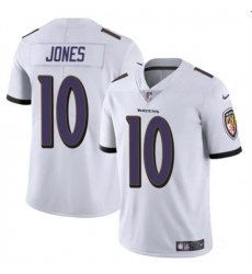 Youth Baltimore Ravens 10 Emory Jones White Vapor Limited Football Jersey