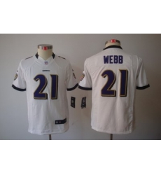 Youth Nike Baltimore Ravens #21 Lardarius Webb White Color[Youth Limited Jerseys]