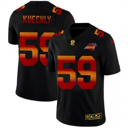 Carolina Panthers 59 Luke Kuechly Men Black Nike Red Orange Stripe Vapor Limited NFL Jersey