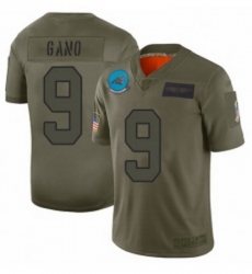 Womens Carolina Panthers 9 Graham Gano Limited Camo 2019 Salute to Service Football Jersey