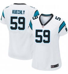 Womens Nike Carolina Panthers 59 Luke Kuechly Game White NFL Jersey