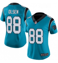 Womens Nike Carolina Panthers 88 Greg Olsen Limited Blue Rush Vapor Untouchable NFL Jersey