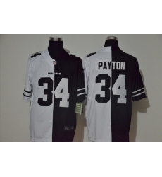 Nike Bears 34 Walter Payton Black And White Split Vapor Untouchable Limited Jersey