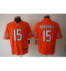 Nike Chicago Bears 15 Brandon Marshall Orange Limited NFL Jersey