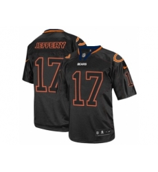 Nike Chicago Bears 17 Alshon Jeffery Black Limited Lights Out NFL Jersey