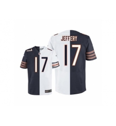 Nike Chicago Bears 17 Alshon Jeffery Navy Blue-White Limited Split NFL Jersey